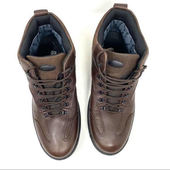 Hotter Oban Waterproof Brown Leather Work Boots Men’s Size 12 Lace-Up - Picture 4 of 10